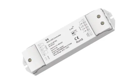 LED prijímač V4 pre Single color, CTA, RGB, RGBW 4x5A
