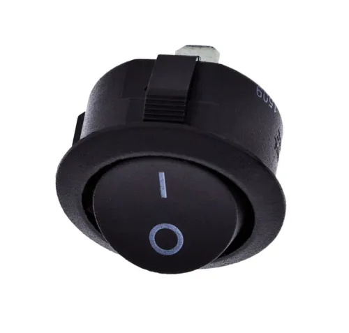 LED vypínač kolískový R13 čierny