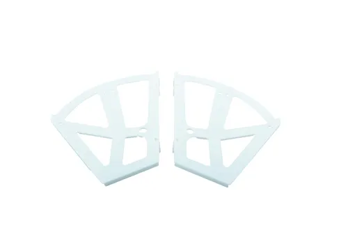 Výklop na topánky 2 radový, biely plast