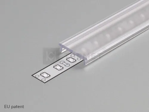 LED krytka C klip 3m číra
