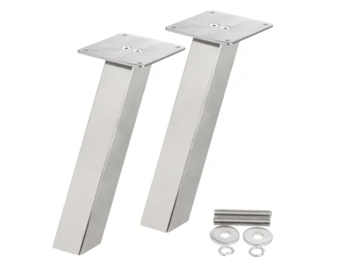 Konzola barová šikmá hranatá 200mm nerez