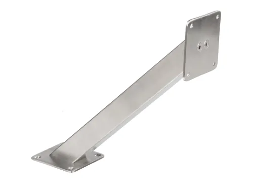 Konzola barová 45° hranatá 200mm nerez