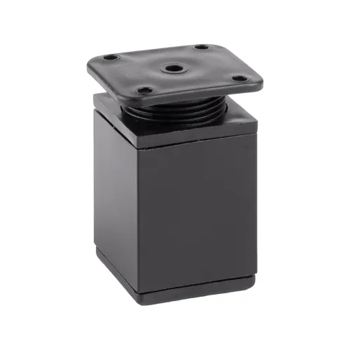 Noha nábytková DAK 40x40/60mm čierna matná