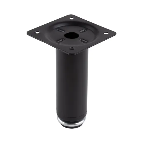 Noha nábytková NZ19, 100mm čierna matná