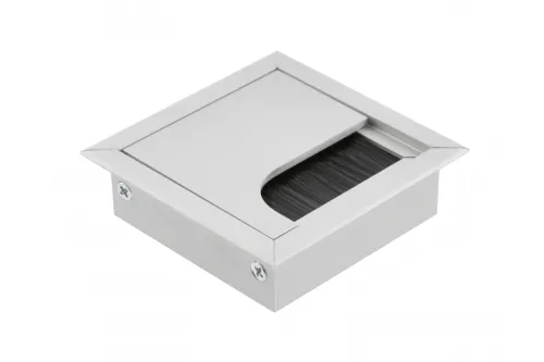 Priechodka kábla MERIDA, 80x80mm hliník elox