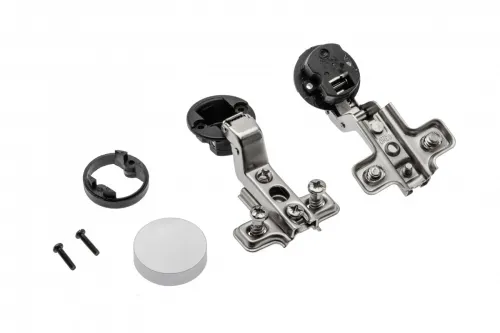 Záves GTV vložený na sklo + krytka chróm matný D