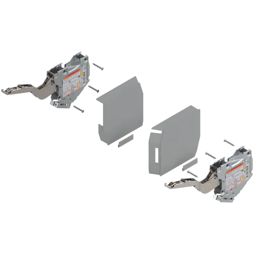Aventos HKS sada 20K2B00T tip-on výkon 220-500 + krytky svetlo sivé