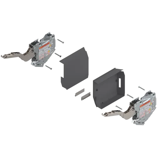 Aventos HKS sada 20K2B00T tip-on výkon 220-500 + krytky tmavo sivé