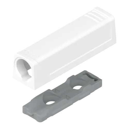 Tip-on Blum adaptér priamy 50mm 956.1201 biely