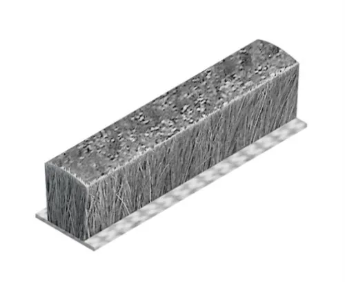 Štetina dorazová zásuvná SEVROLL 4,8x6mm sivá