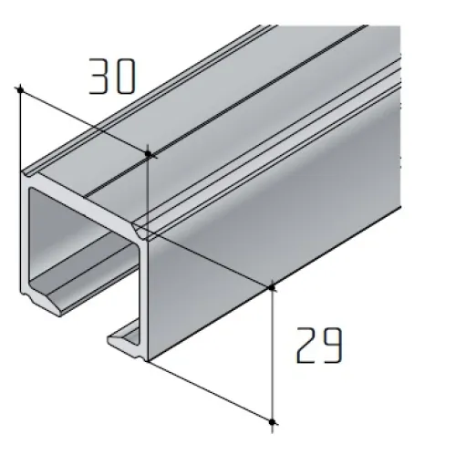Profil S80N 2m hliník elox