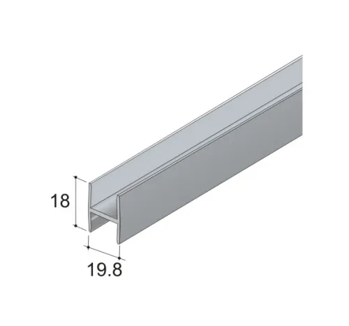 Profil H 18mm 2m čierna RAL9005