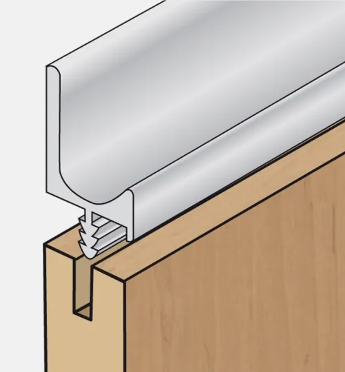 Profil UK5, 3m imitácia nerez tmavý