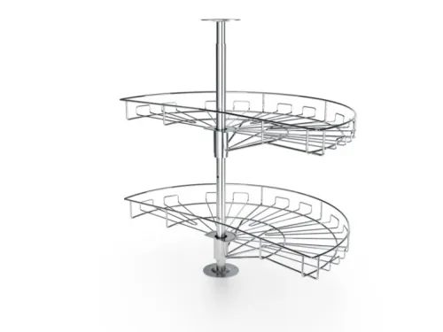 Kôš otočný rohový NOMET 1/2 820mm W-4282 drôtený sivý