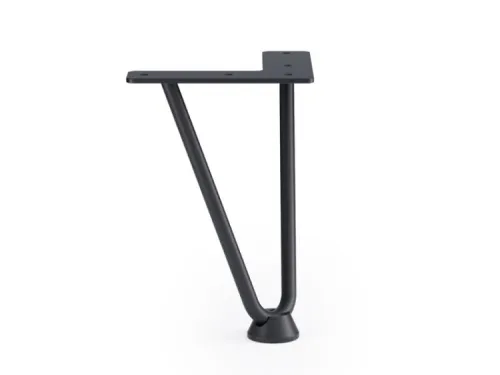 Noha nábytková drôtená DN-802, 152mm čierna matná