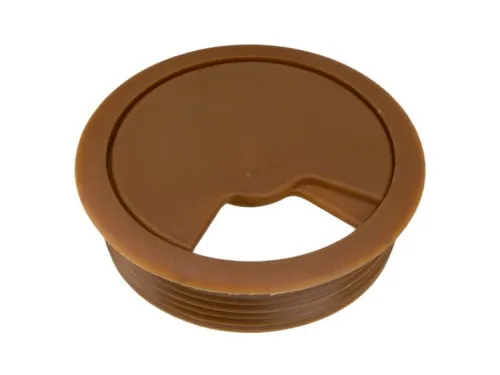 Priechodka kábla AT-350, plast pr.60mm orech rustikál