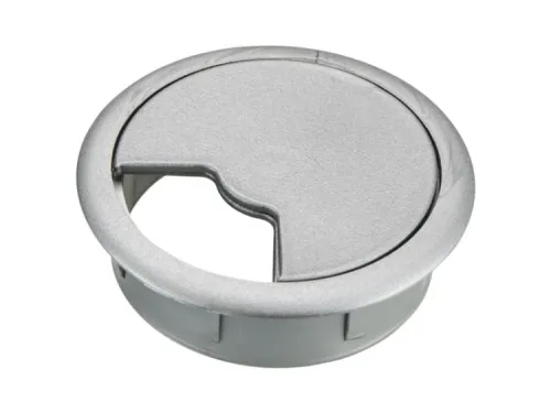 Priechodka kábla AT-350, plast pr.60mm strieborná