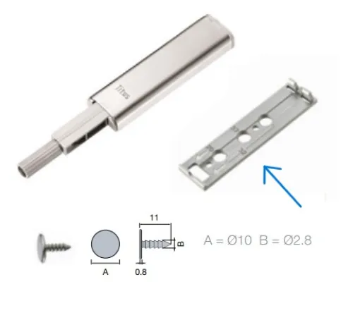 Podložka TITUS rovná skrytá pre PUSCH-LATCH 915.4175.381.00