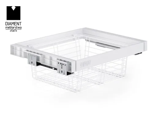 Výsuvný kôš na prádlo ATM Symphony WB-660, 600mm, biely