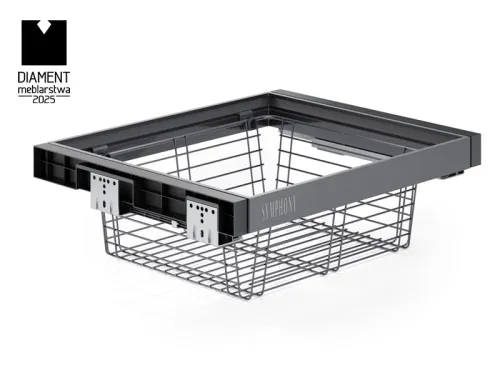 Výsuvný kôš na prádlo ATM Symphony WB-660, 600mm, antracit