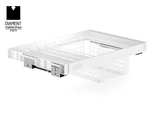 Výsuv na nohavice + kôš ATM Symphony WB-663, 700mm, biely