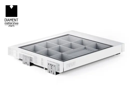 Výsuv na doplnky ATM Symphony WB-665, 600mm, biely