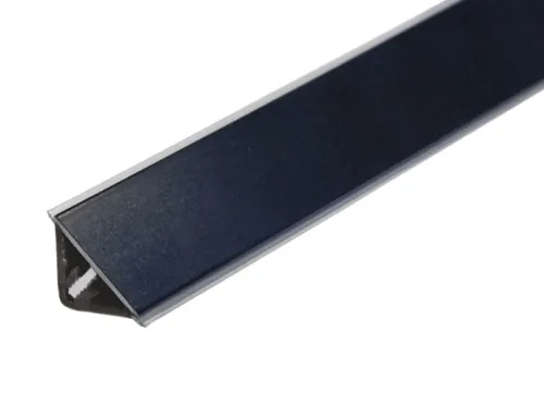 Tesniaci profil L20, 4m čierna matná, tesnenie číre