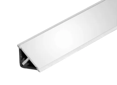 Tesniaci profil L20, 4m biela lesklá, tesnenie číre