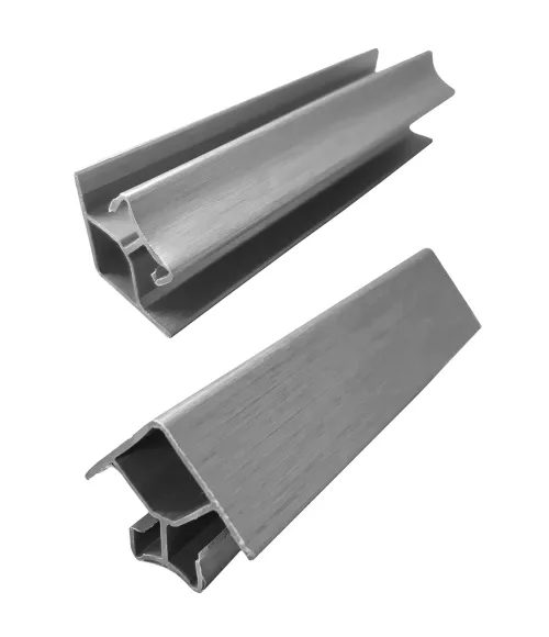 Roh vnútorný a vonkajší 90° na sokel 100mm nerez brúsený